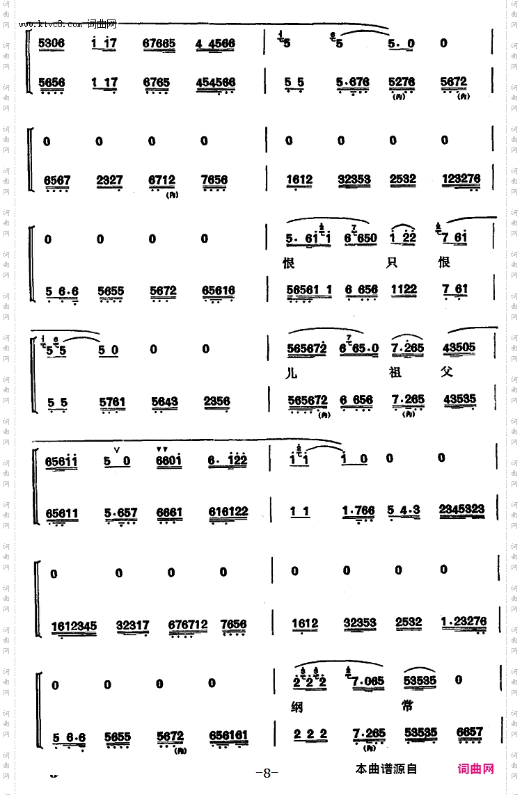 程砚秋唱腔集：《马昭仪》