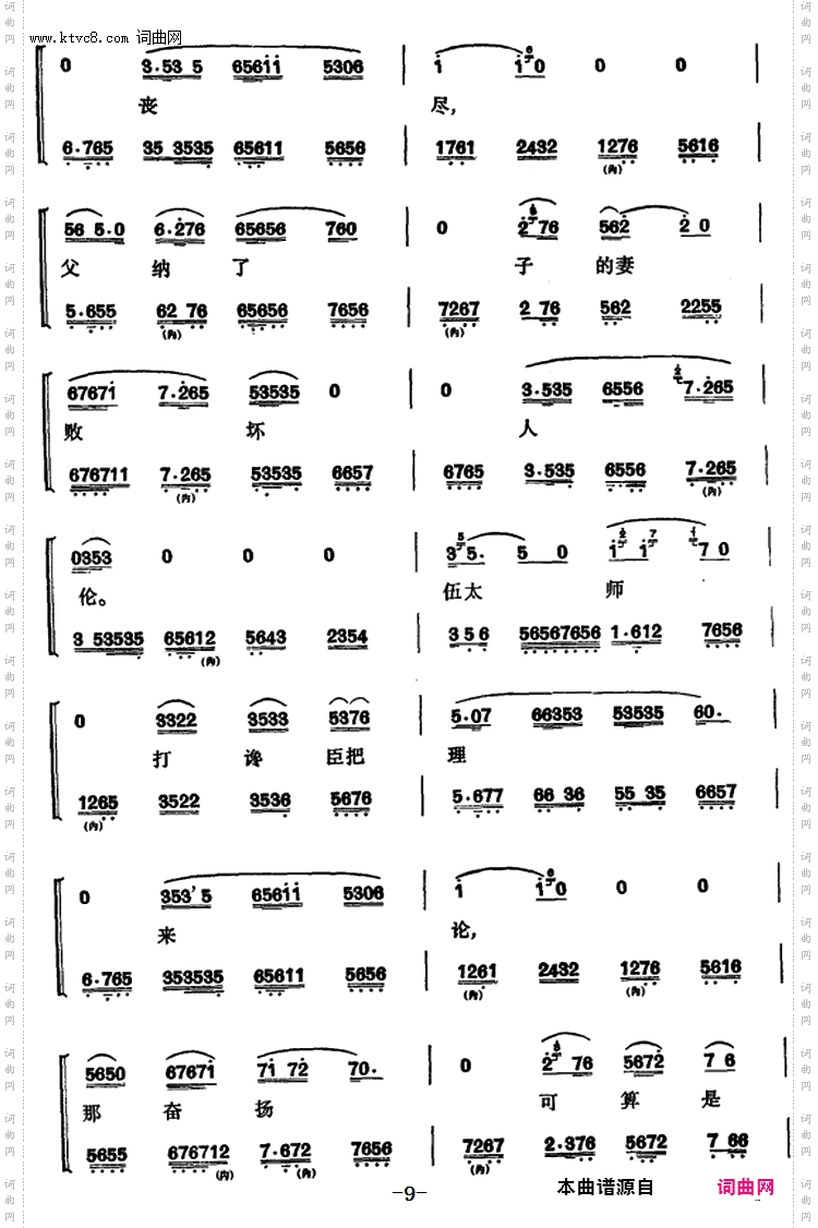 程砚秋唱腔集：《马昭仪》
