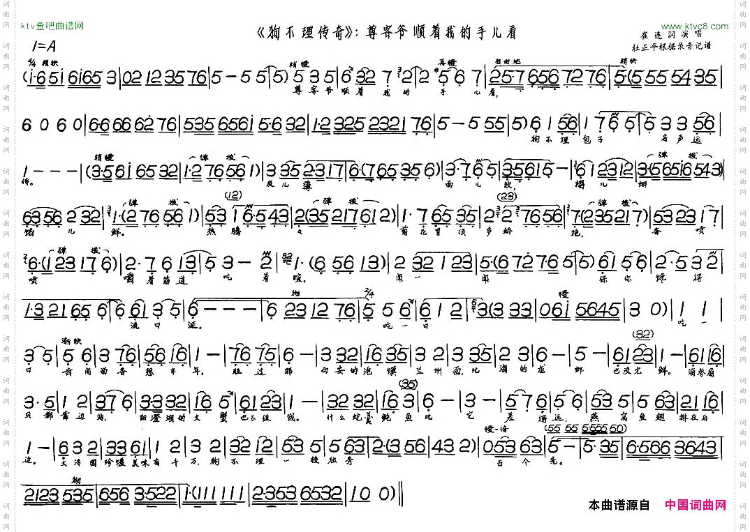 尊客爷顺着我的手儿看《狗不理传奇》选段