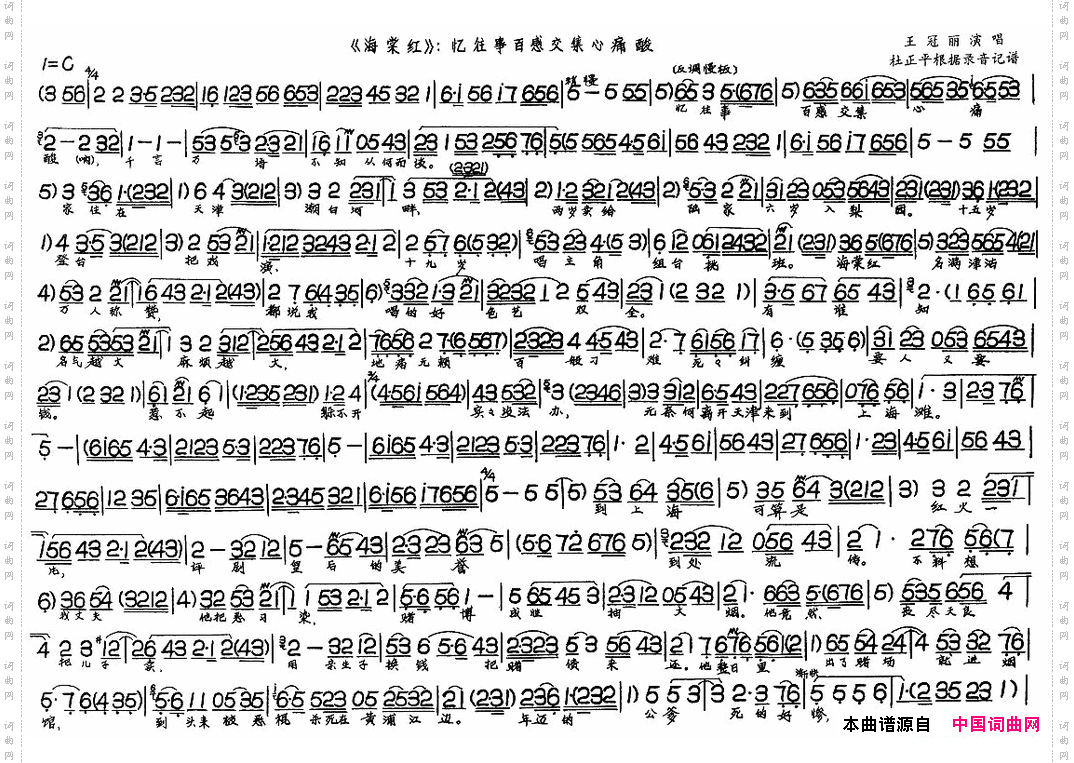 海棠红——忆往事百感交集心痛酸