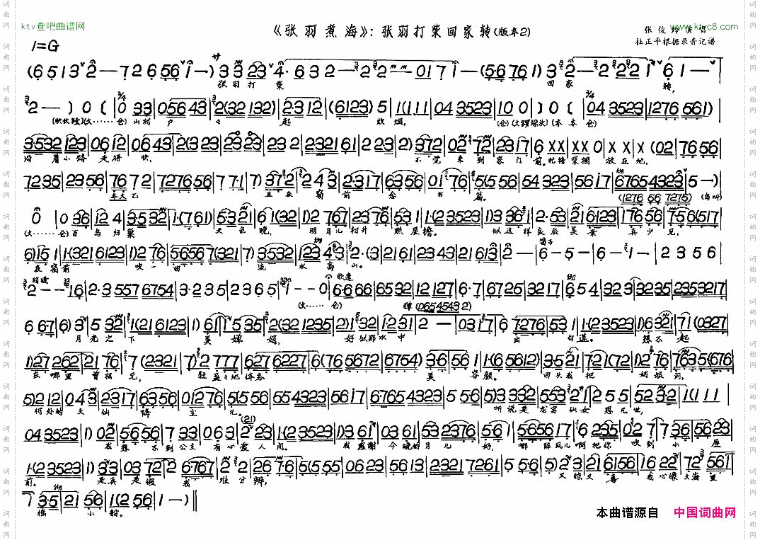 张羽打柴回家转_《张羽煮海》选段