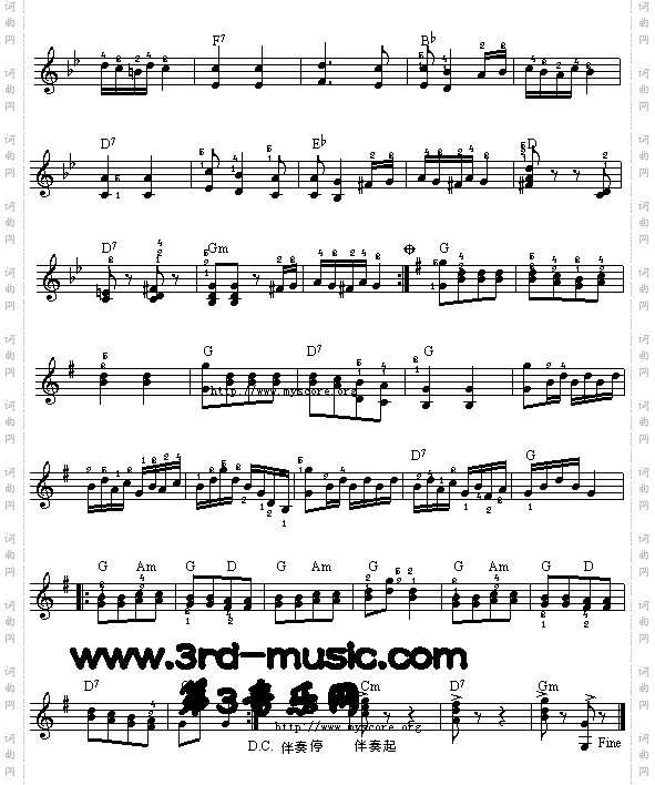 匈牙利舞曲第五号[电子琴谱]