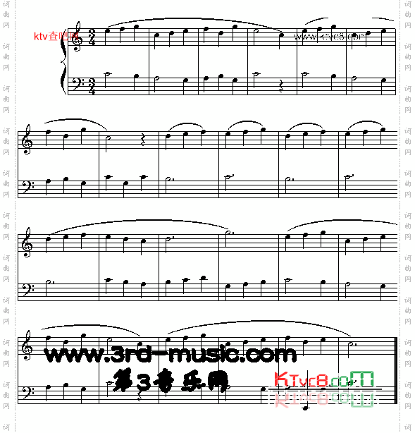 可爱的小步舞曲[电子琴谱]