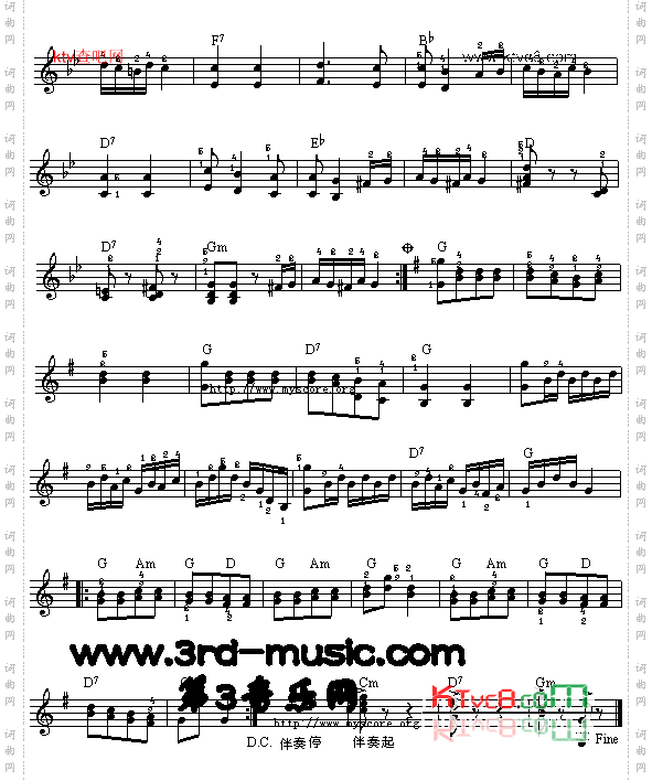 匈牙利舞曲第五号[电子琴谱]