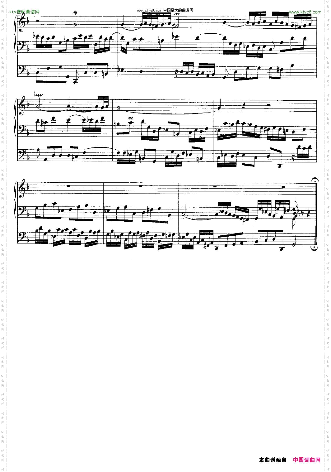 巴赫18首赞美诗前奏曲10双排键电子琴