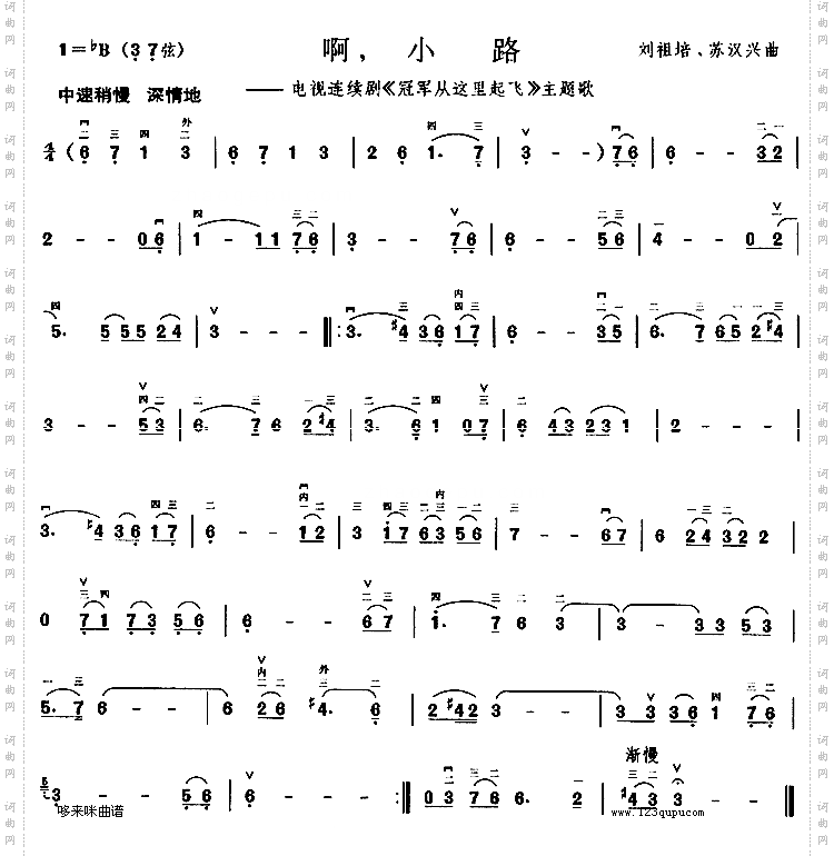 啊小路《冠军从这里起飞》主题歌