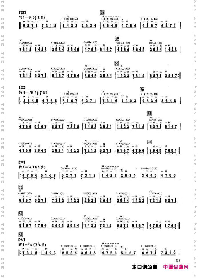 二、音型模进练习二胡音阶练习