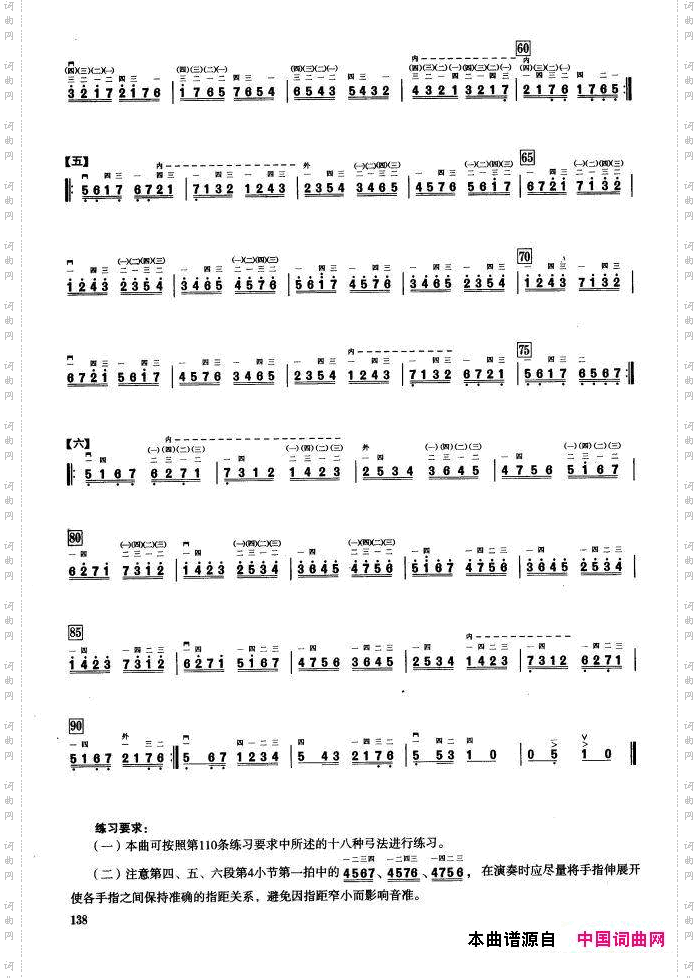 二、音型模进练习二胡音阶练习