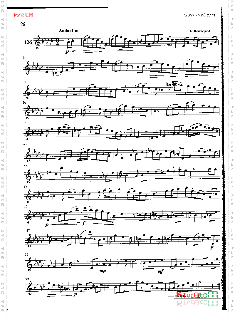 萨克斯管练习曲第100—096页
