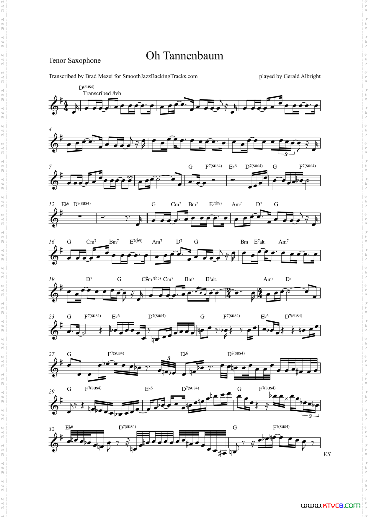 OhTannenbaum次中音萨克斯_Oh Tannenbaum次中音萨克斯