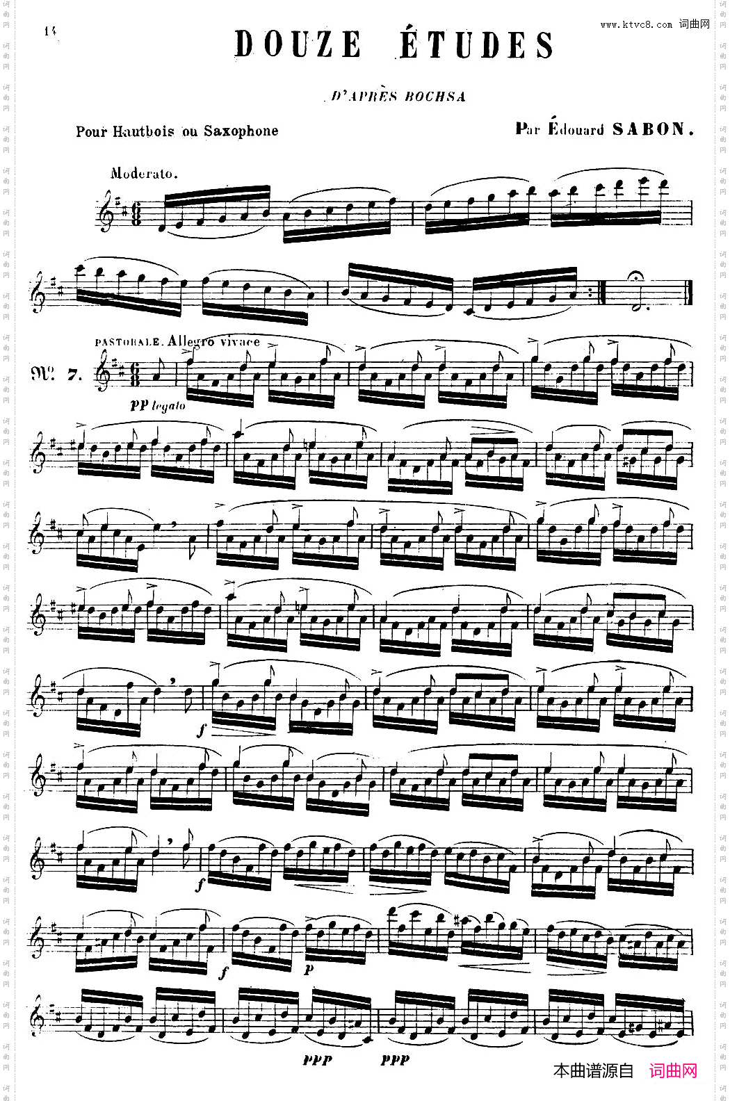 E.Sabon-12首练习曲7