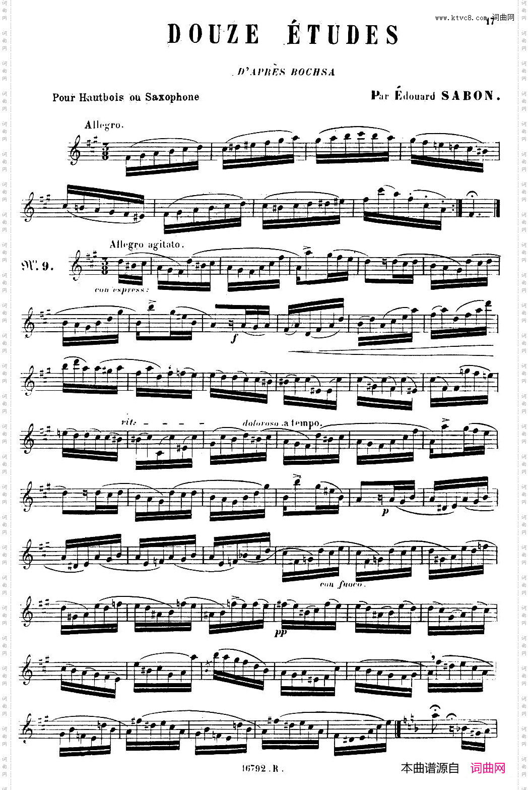 E.Sabon-12首练习曲9