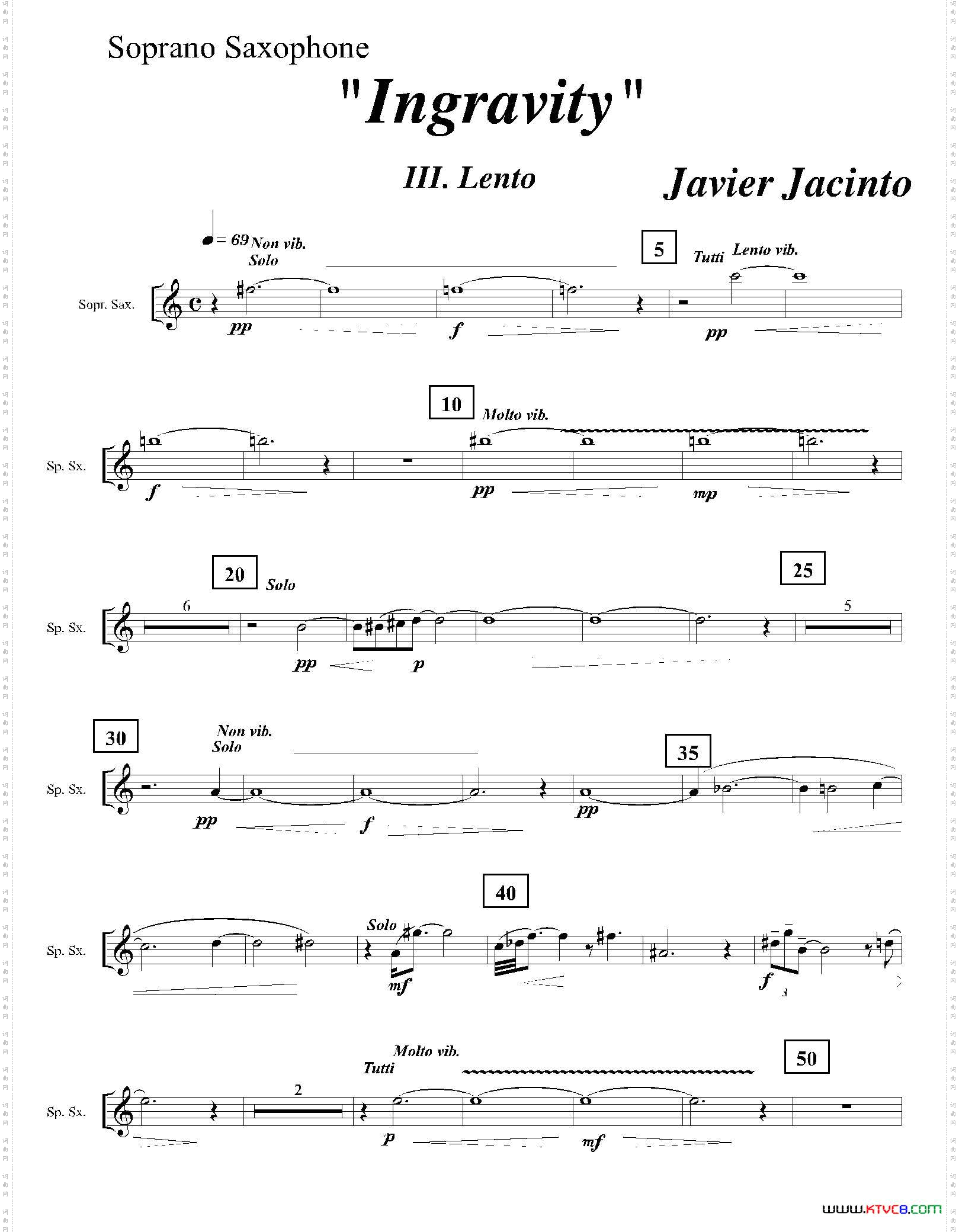 Ingravity第三乐章高音萨克斯分谱
