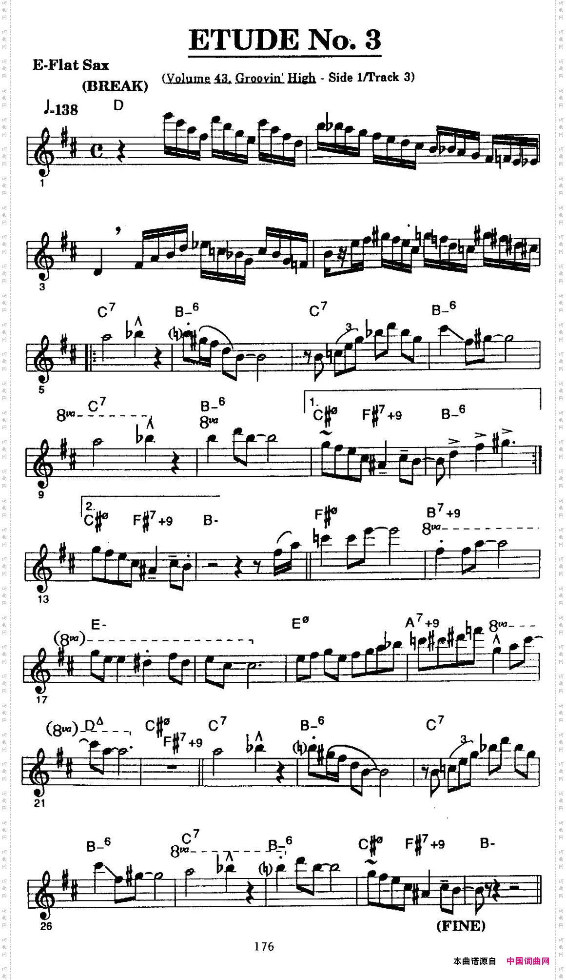 ETUDENo.3中音萨克斯超吹练习曲_ETUDE No.3中音萨克斯超吹练习曲