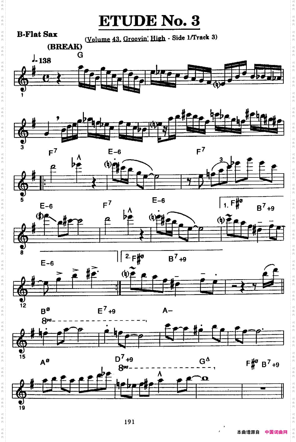 ETUDENo.3高音萨克斯超吹练习曲_ETUDE No.3高音萨克斯超吹练习曲