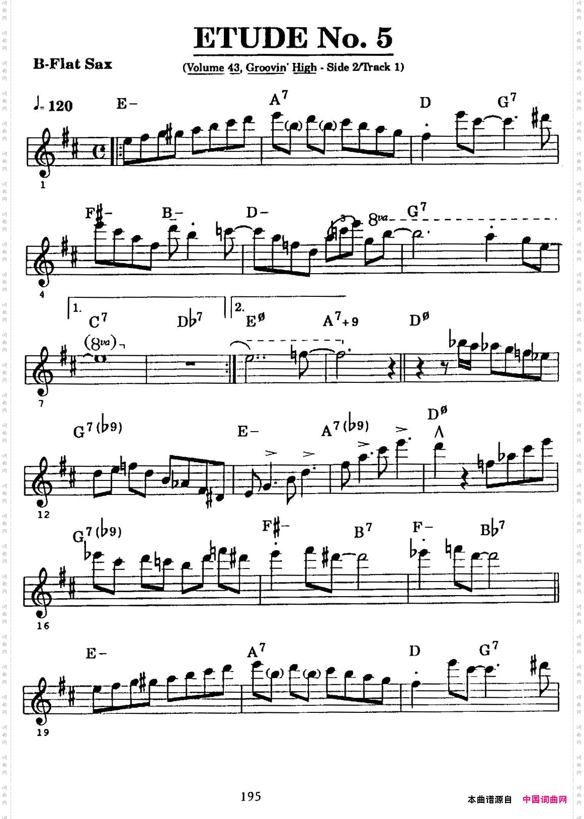 ETUDENo.5高音萨克斯超吹练习曲_ETUDE No.5高音萨克斯超吹练习曲