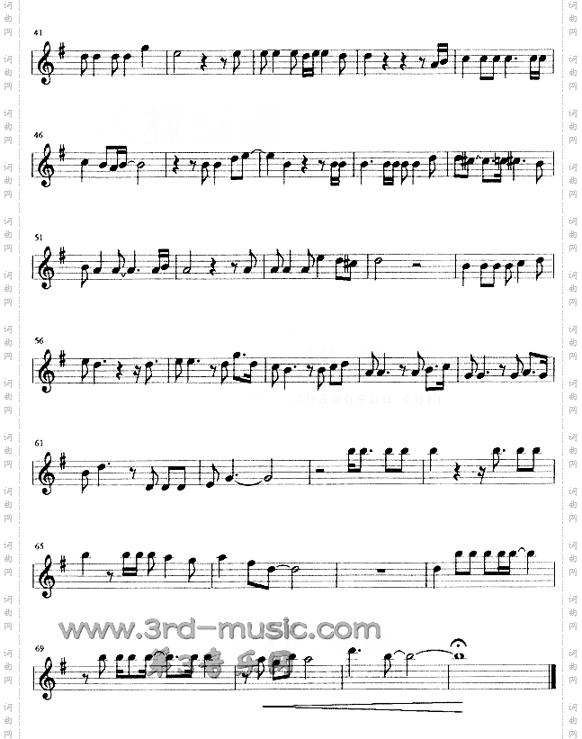 阿根廷不要为我哭泣[萨克斯谱]