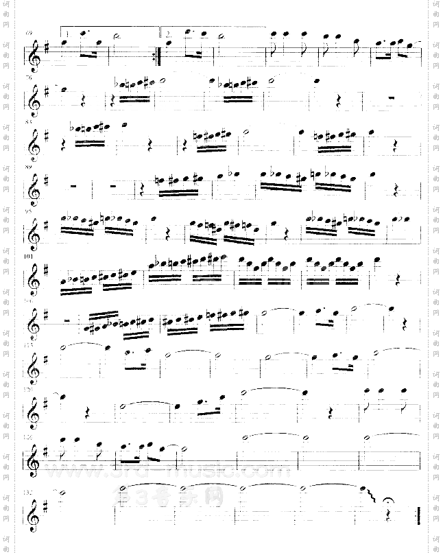 畅想曲[萨克斯谱]