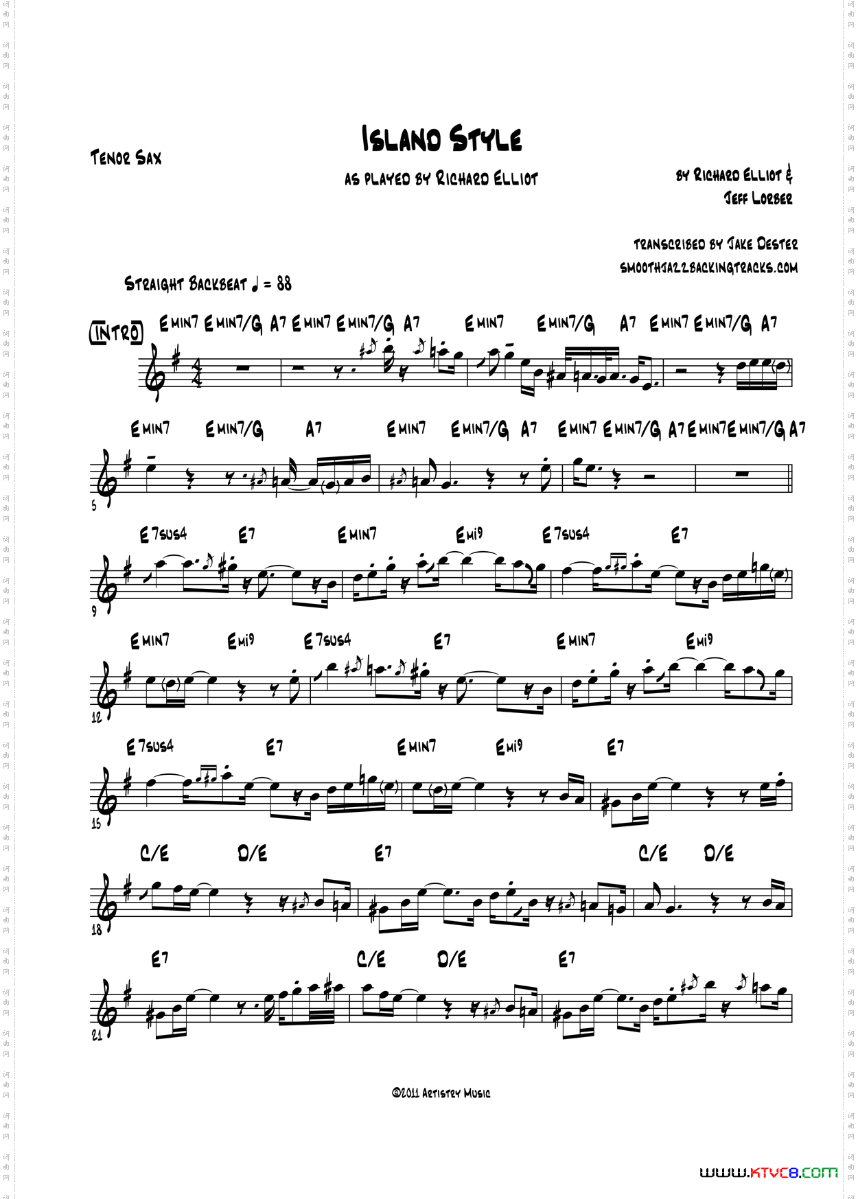 IslandStlye次中音萨克斯_Island Stlye次中音萨克斯