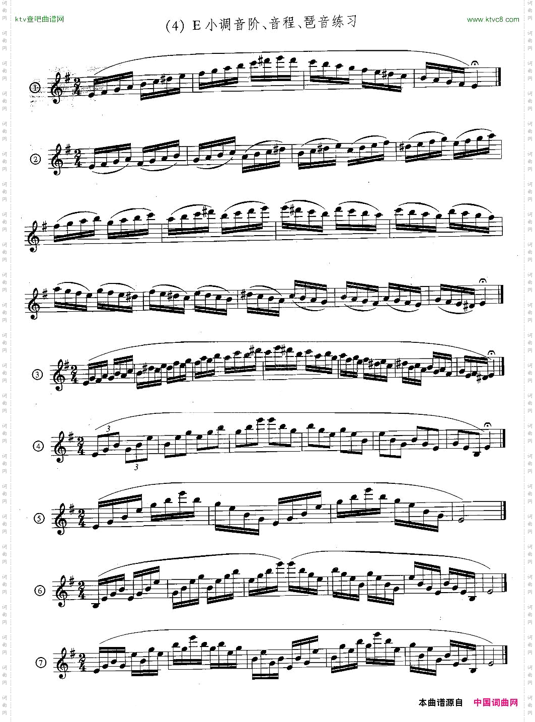 萨克斯练习曲合集5—33日常基础练习