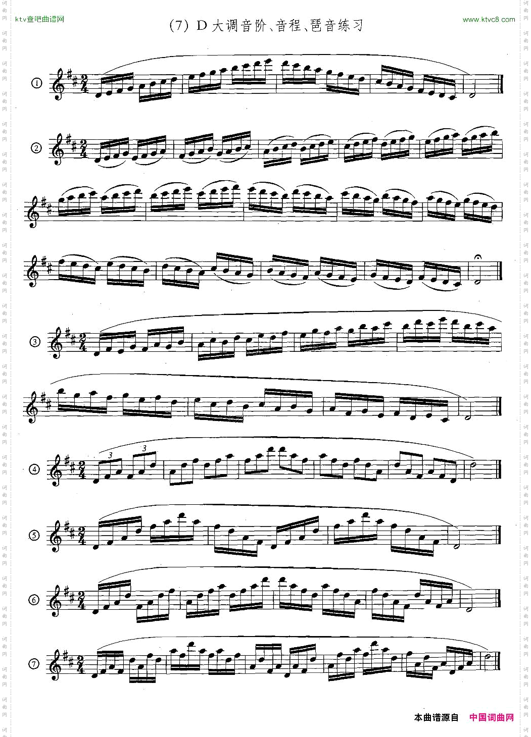 萨克斯练习曲合集5—33日常基础练习