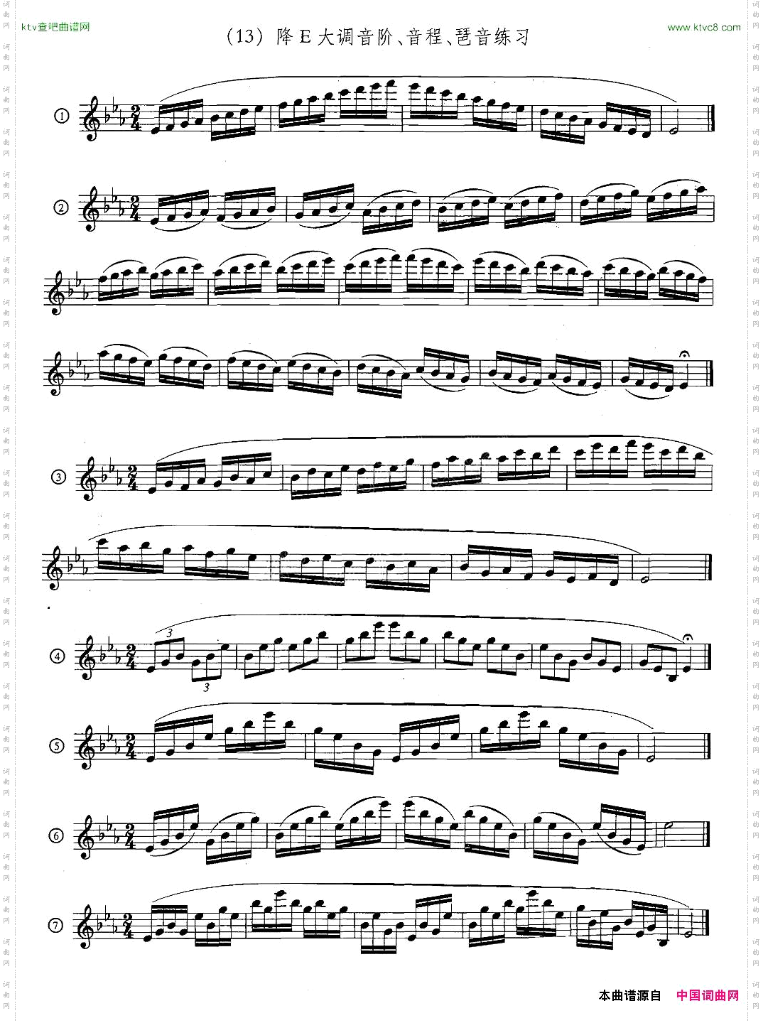 萨克斯练习曲合集5—33日常基础练习