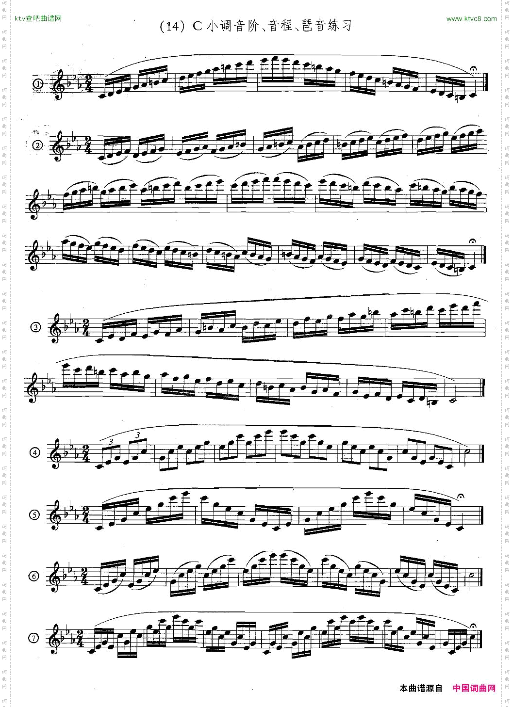 萨克斯练习曲合集5—33日常基础练习