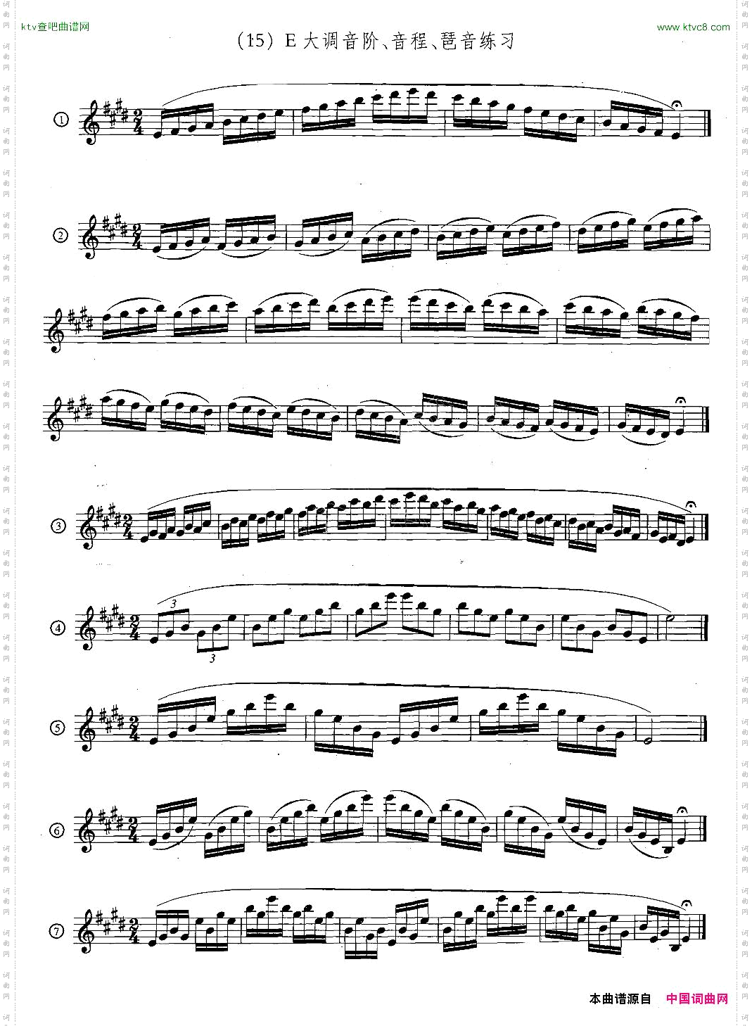 萨克斯练习曲合集5—33日常基础练习