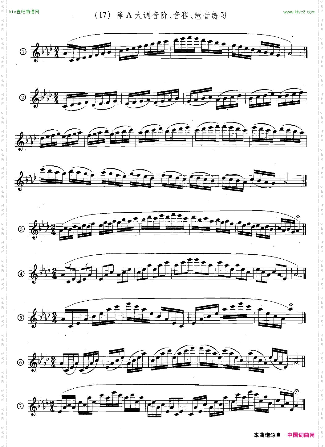 萨克斯练习曲合集5—33日常基础练习