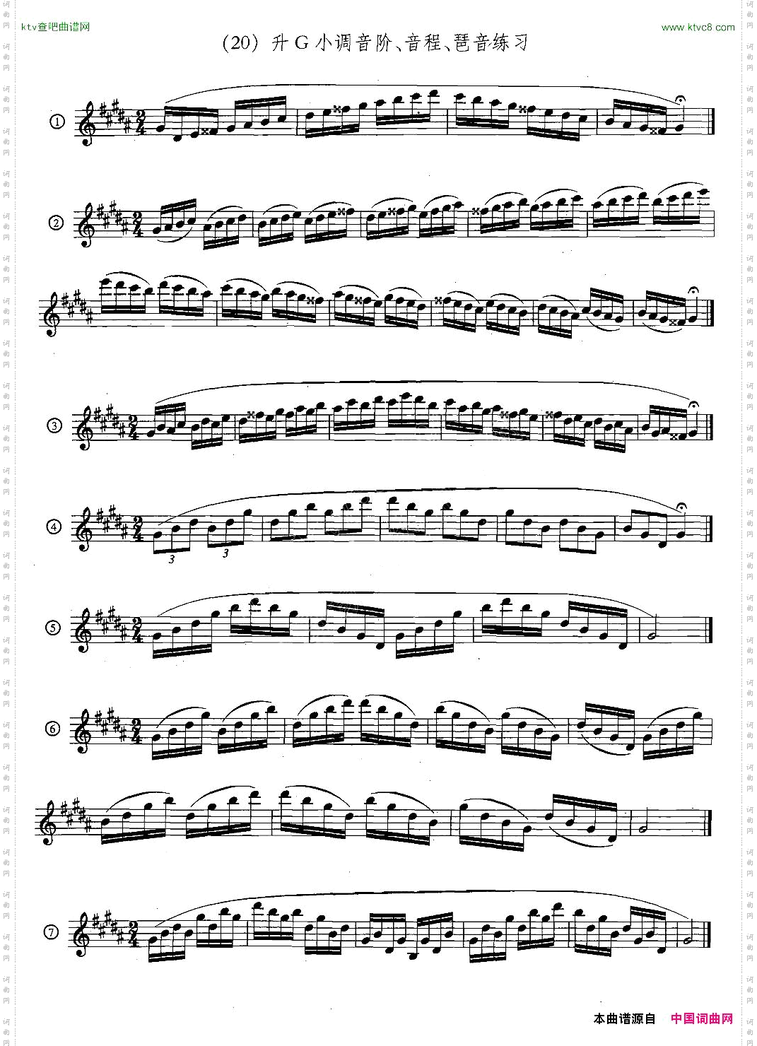 萨克斯练习曲合集5—33日常基础练习