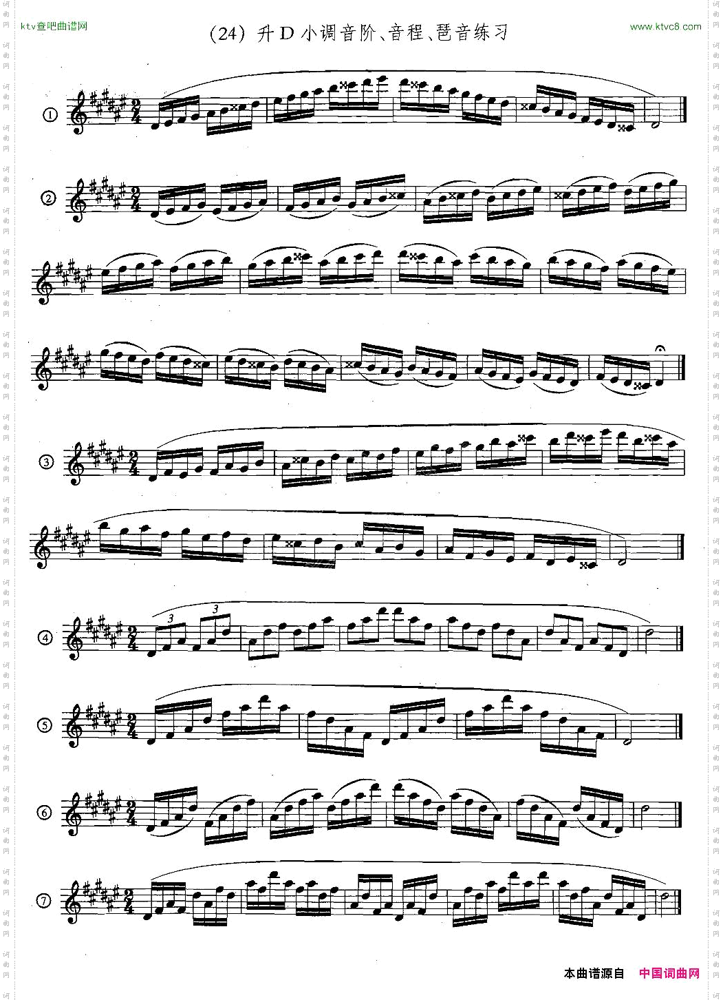 萨克斯练习曲合集5—33日常基础练习