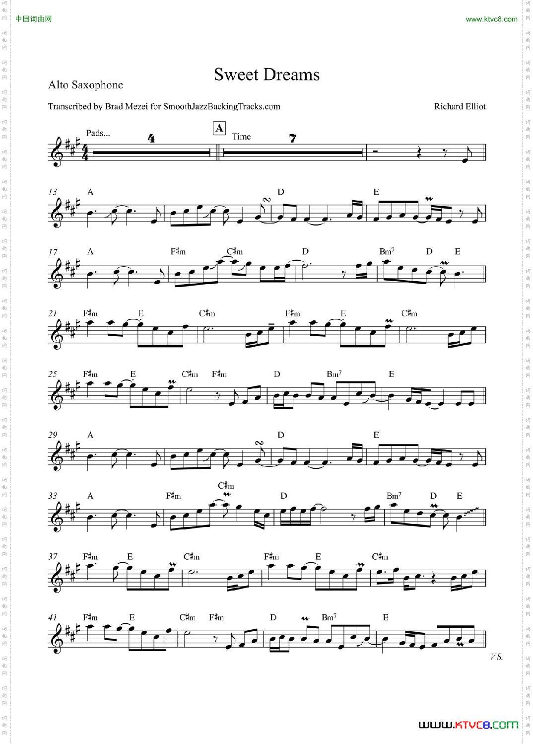 SweetDreams中音萨克斯_Sweet Dreams中音萨克斯