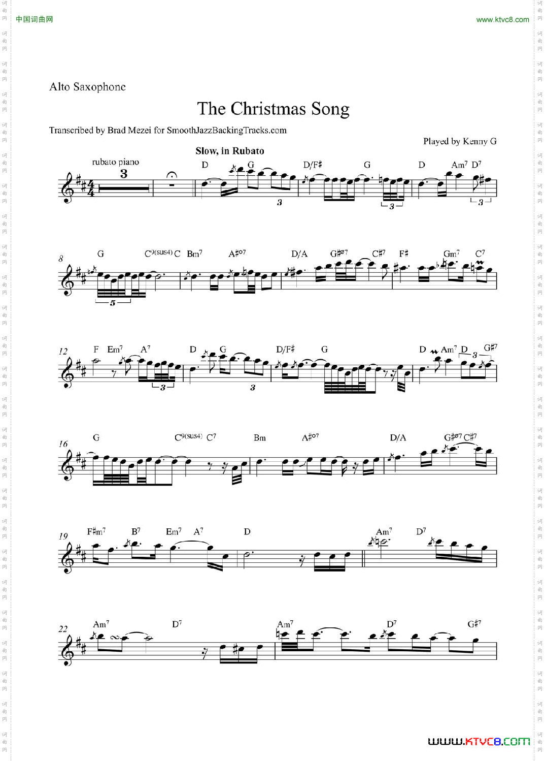 TheChristmasSong中音萨克斯_The Christmas Song中音萨克斯
