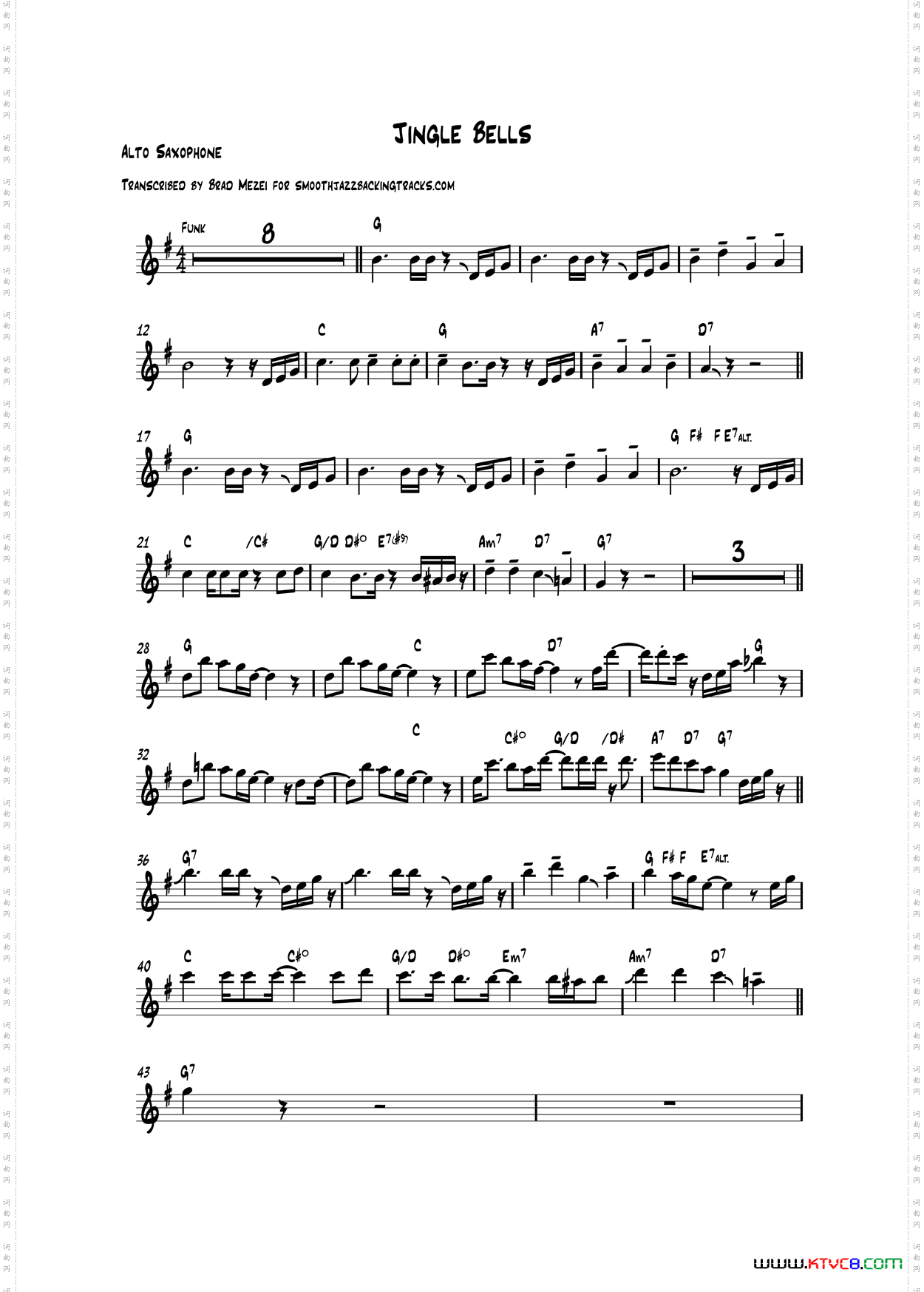 JingleBells中音萨克斯_Jingle Bells中音萨克斯