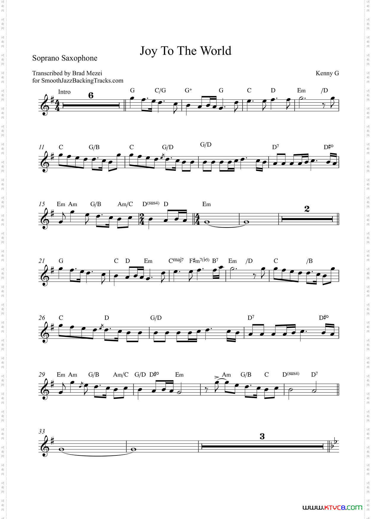 JoyToTheWorld高音萨克斯_Joy To The World高音萨克斯