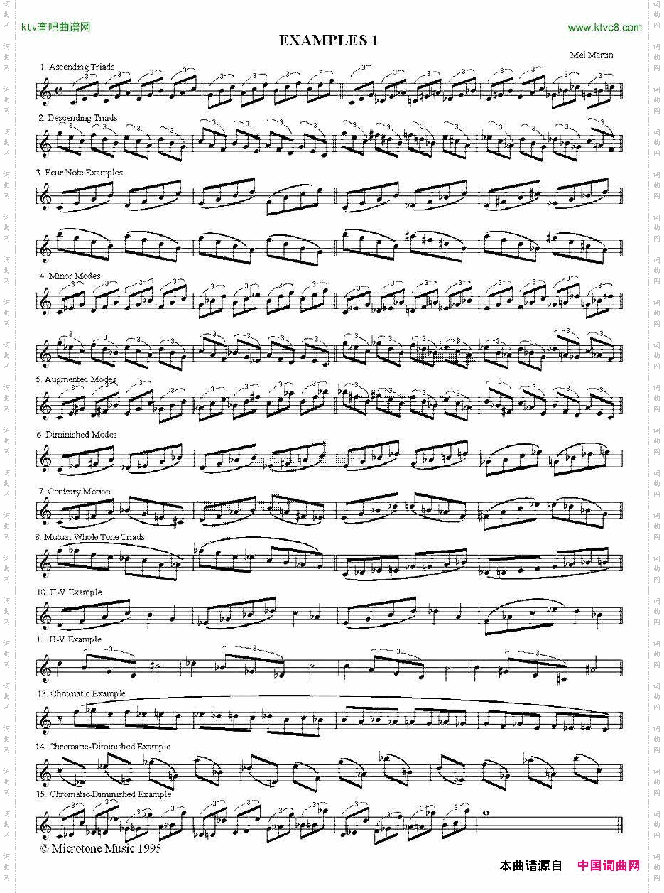 EXAMPLES爵士乐练习曲2首