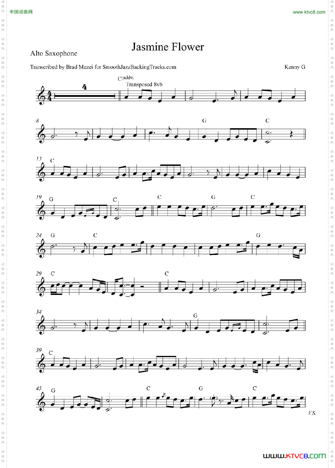 JasmineFlower中音萨克斯_Jasmine Flower中音萨克斯