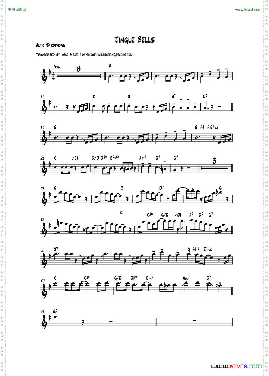 JingleBells中音萨克斯_Jingle Bells中音萨克斯