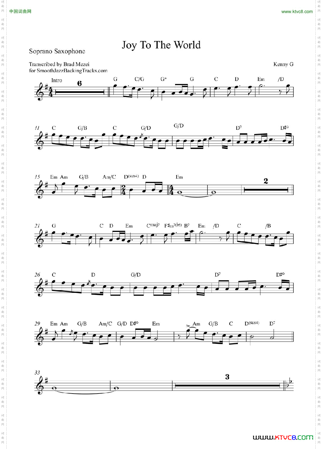 JoyToTheWorld高音萨克斯_Joy To The World高音萨克斯