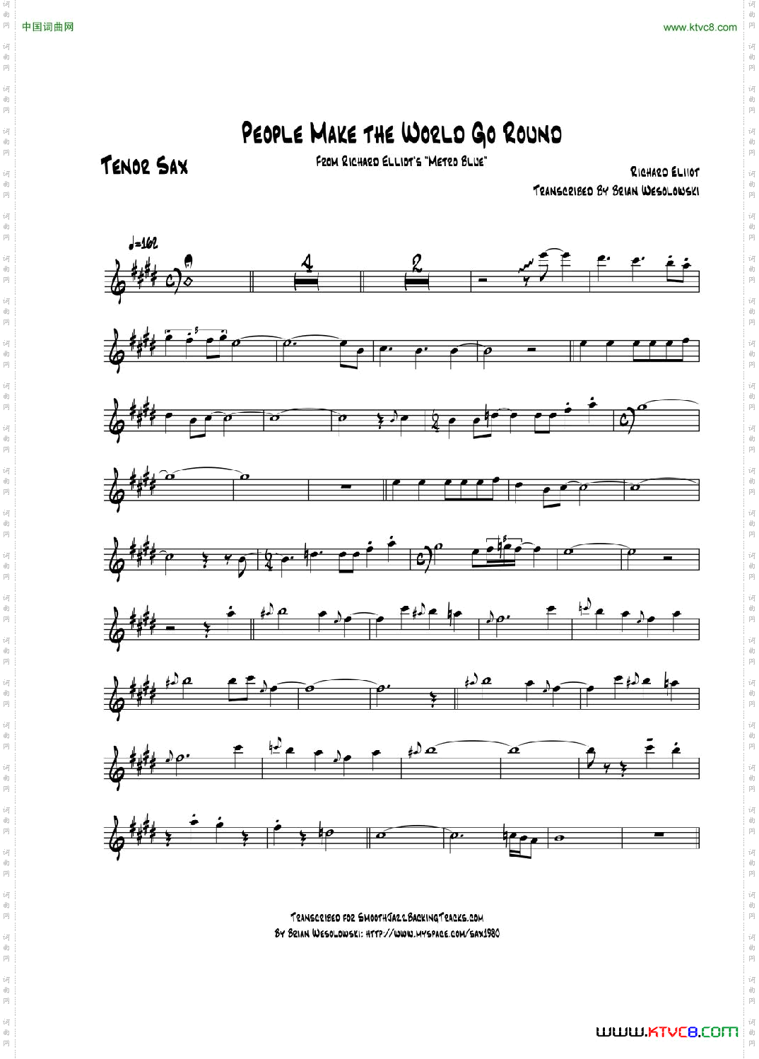 PeopleMakeTheWorldGoRound次中音萨克斯_People Make The World Go Round次中音萨克斯