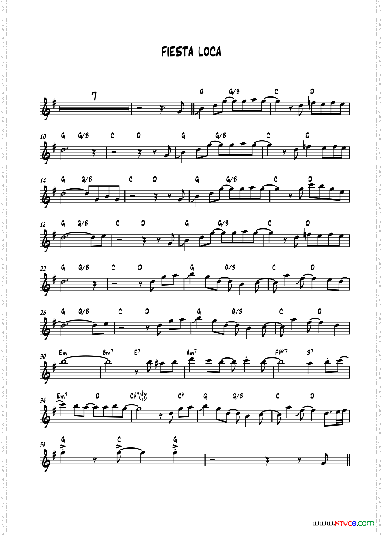FiestaLoca中音萨克斯_Fiesta Loca中音萨克斯