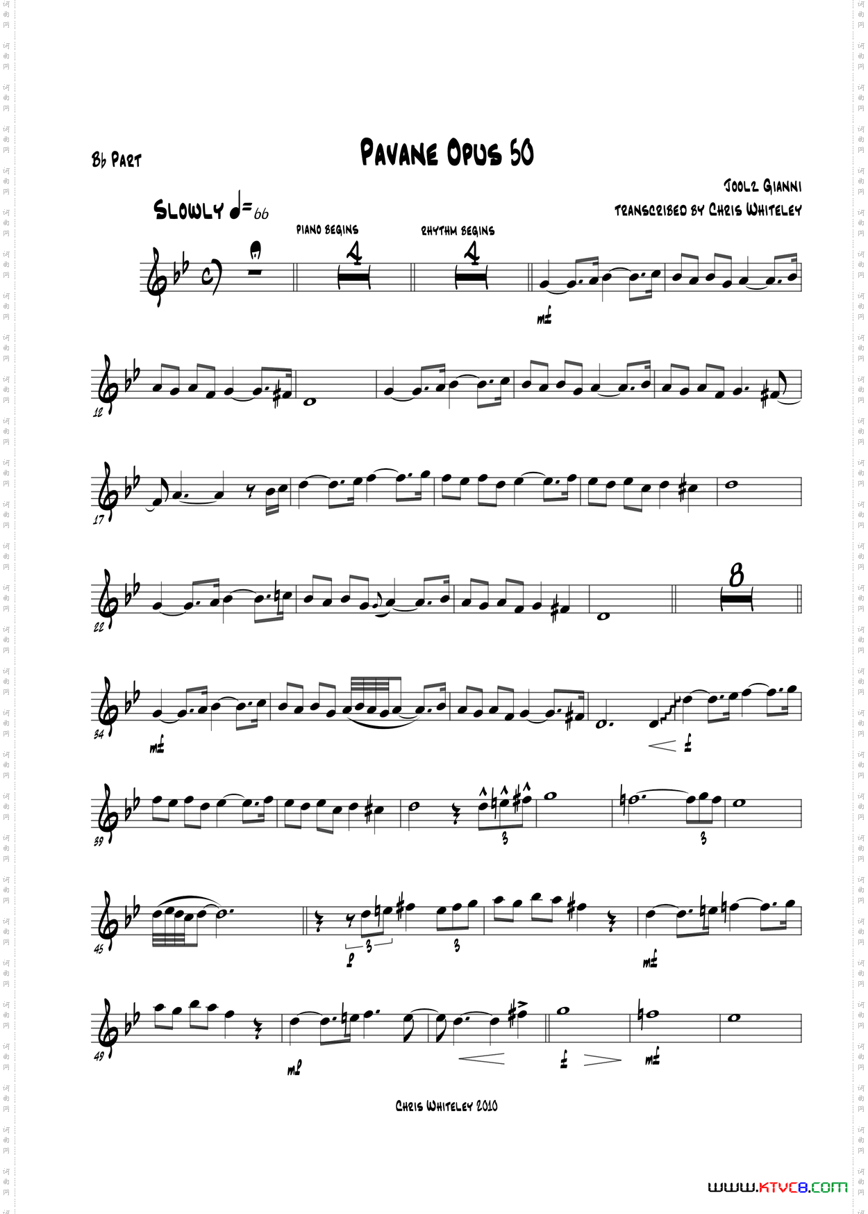 PavaneOpus50bBPart_Pavane Opus 50bB Part