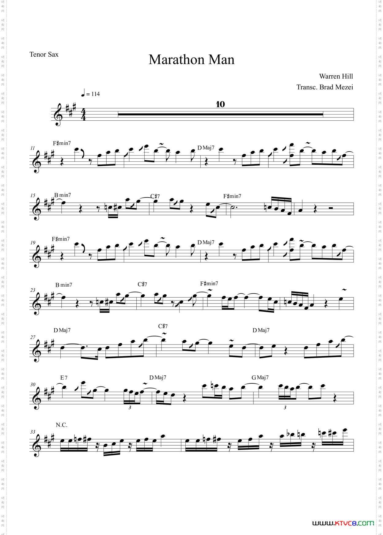 MarathonMan次中音萨克斯_Marathon Man次中音萨克斯