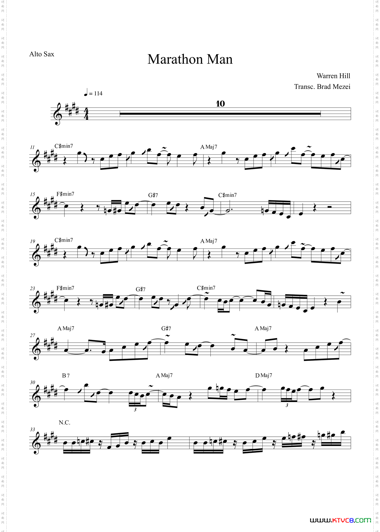 MarathonMan中音萨克斯_Marathon Man中音萨克斯