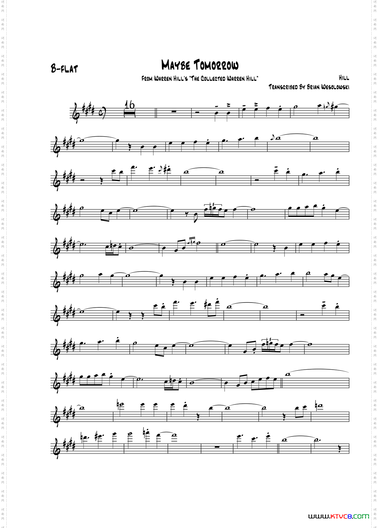 MaybeTomorrow次中音萨克斯_Maybe Tomorrow次中音萨克斯