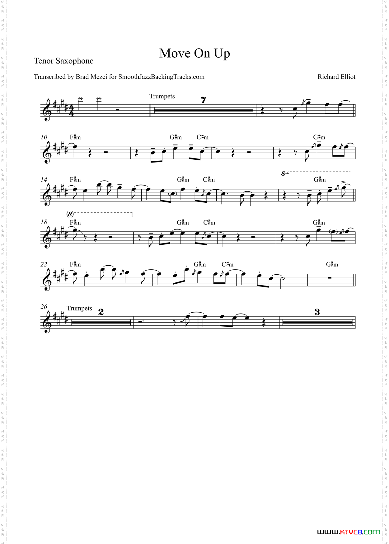 MoveOnUp次中音萨克斯_Move On Up次中音萨克斯