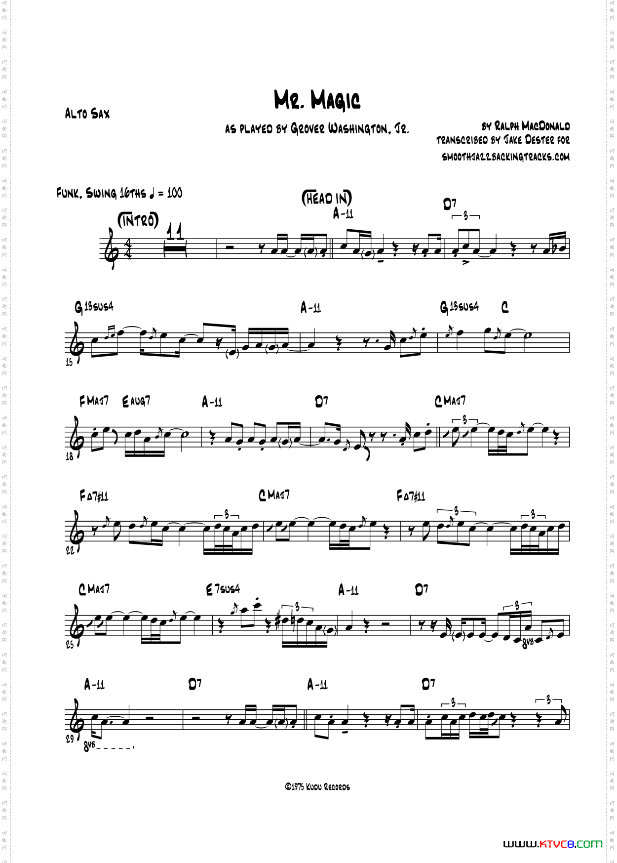 MrMagic中音萨克斯_Mr Magic中音萨克斯