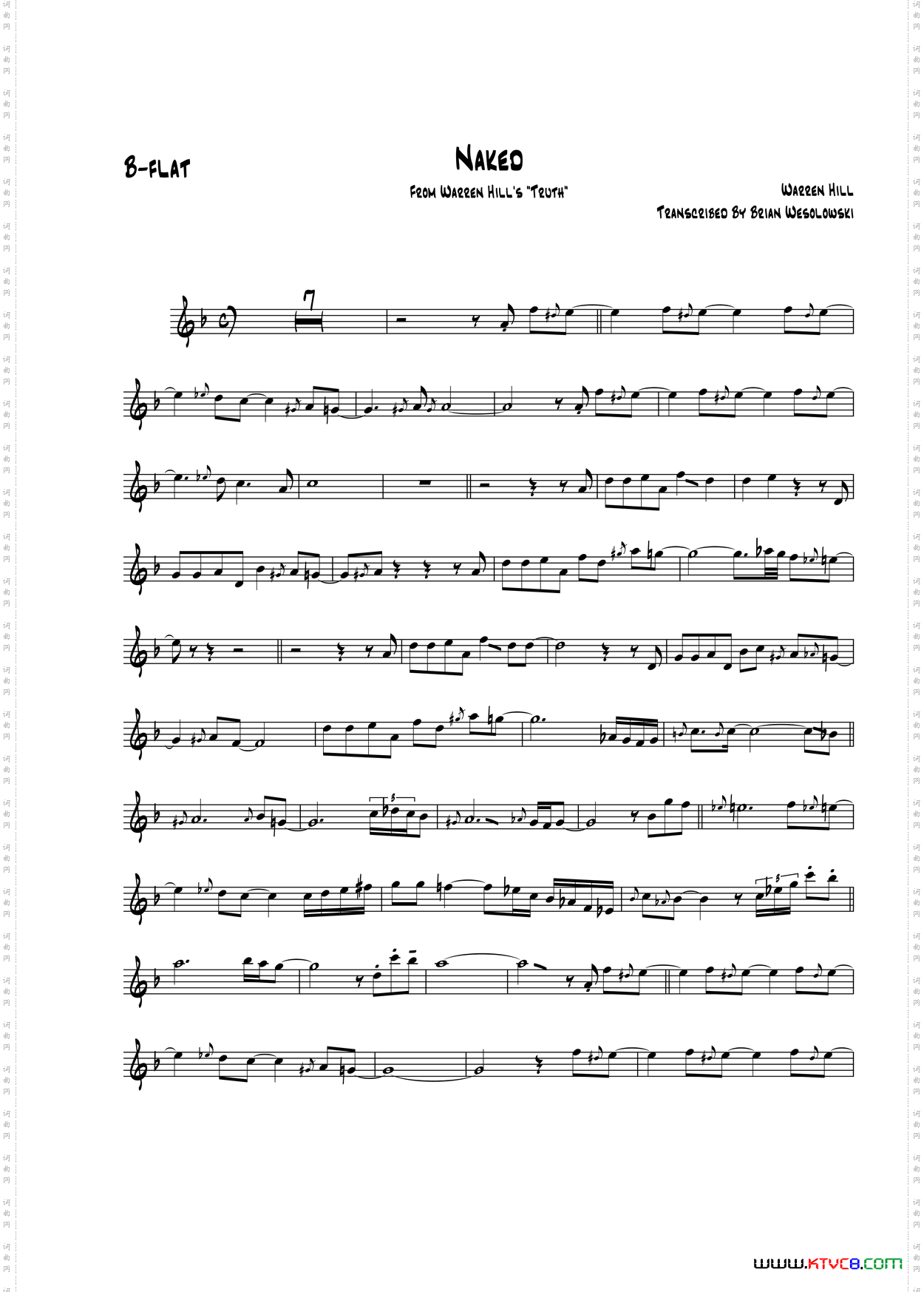 Naked次中音萨克斯