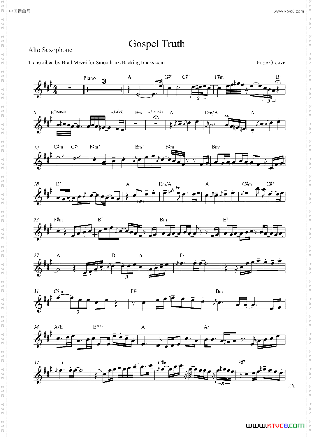 GospelTruth中音萨克斯_Gospel Truth中音萨克斯