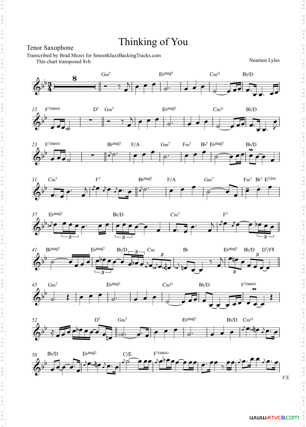 ThinkingofYou次中音萨克斯_Thinking of You次中音萨克斯